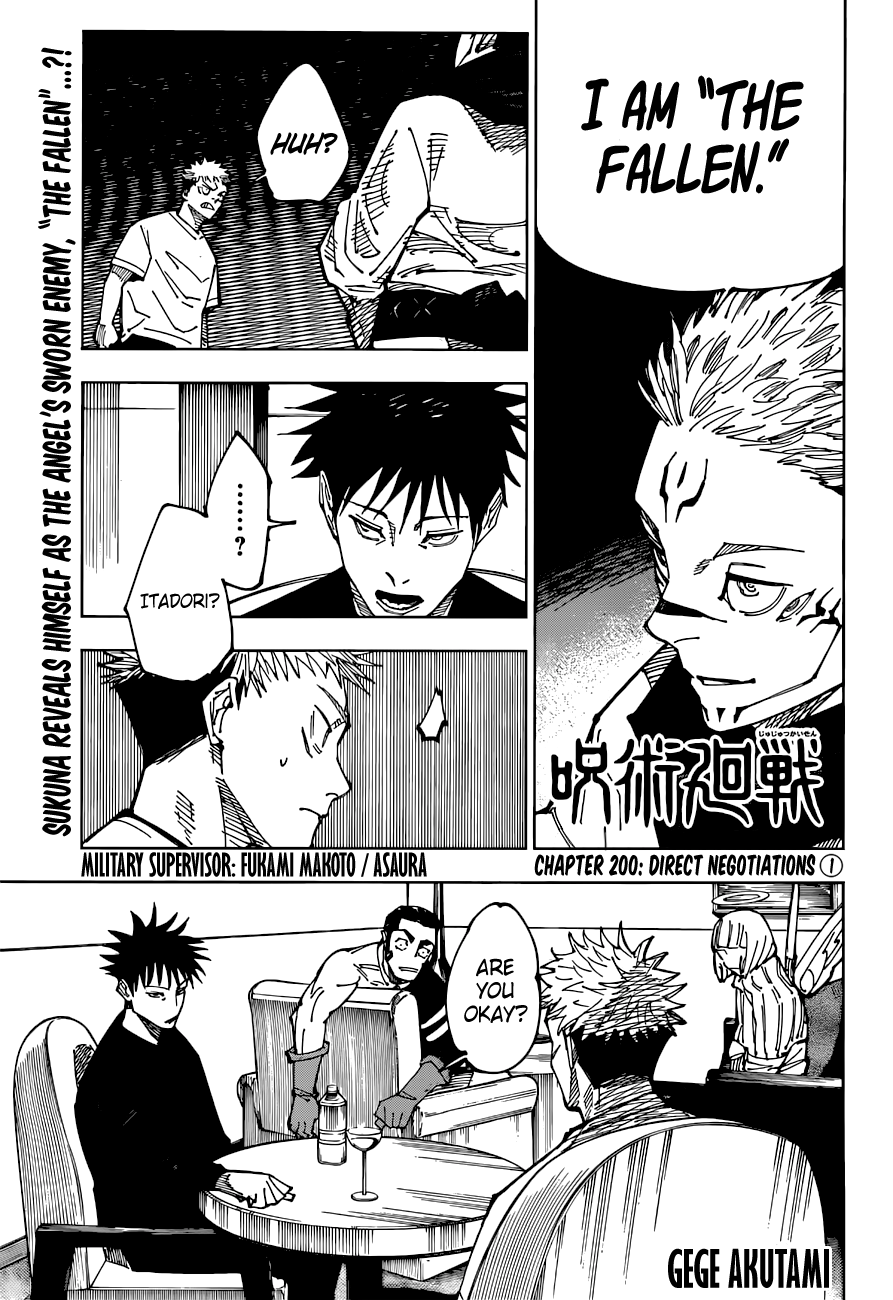 Jujutsu Kaisen Chapter 200 Page 1